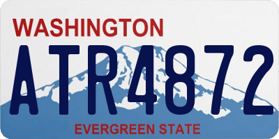 WA license plate ATR4872
