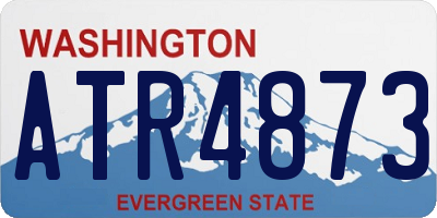 WA license plate ATR4873