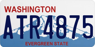 WA license plate ATR4875