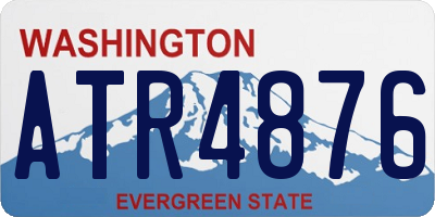 WA license plate ATR4876