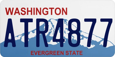 WA license plate ATR4877