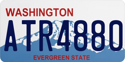 WA license plate ATR4880