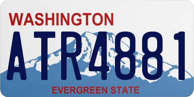 WA license plate ATR4881