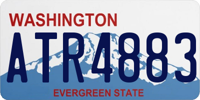 WA license plate ATR4883