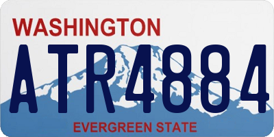 WA license plate ATR4884