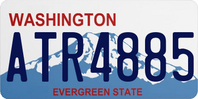 WA license plate ATR4885