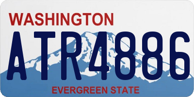 WA license plate ATR4886