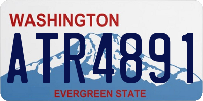 WA license plate ATR4891