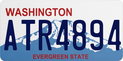 WA license plate ATR4894
