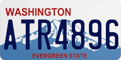 WA license plate ATR4896