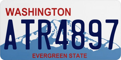 WA license plate ATR4897