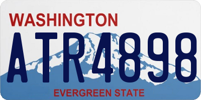 WA license plate ATR4898