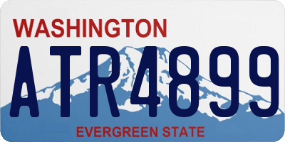 WA license plate ATR4899