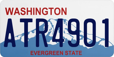 WA license plate ATR4901