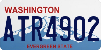 WA license plate ATR4902