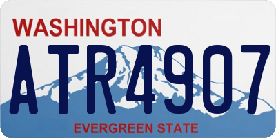 WA license plate ATR4907