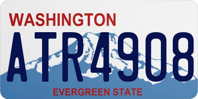 WA license plate ATR4908