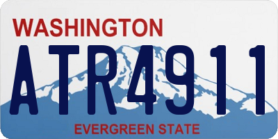 WA license plate ATR4911