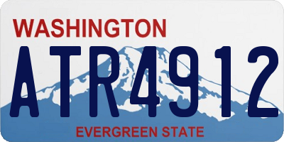 WA license plate ATR4912