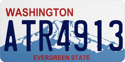 WA license plate ATR4913