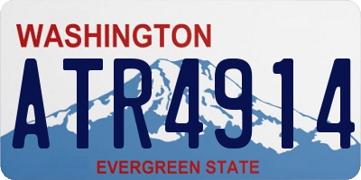 WA license plate ATR4914