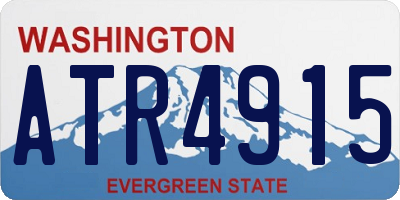 WA license plate ATR4915