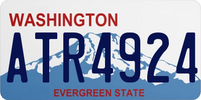 WA license plate ATR4924