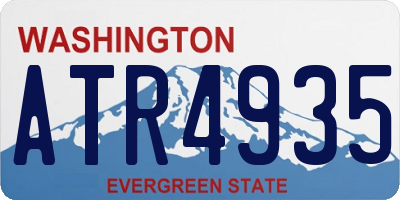 WA license plate ATR4935