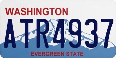 WA license plate ATR4937
