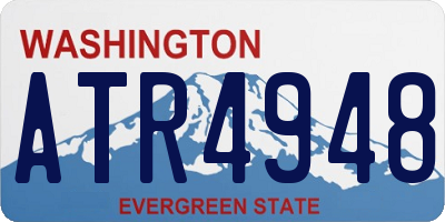 WA license plate ATR4948