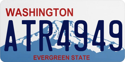 WA license plate ATR4949