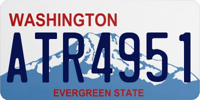 WA license plate ATR4951