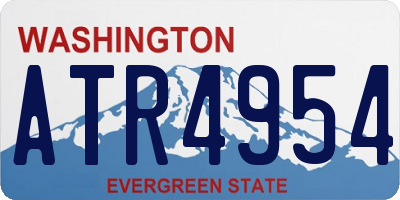 WA license plate ATR4954