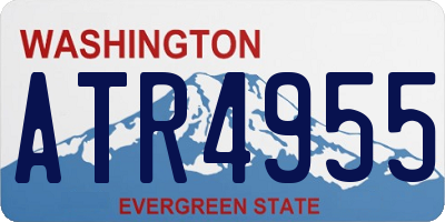 WA license plate ATR4955