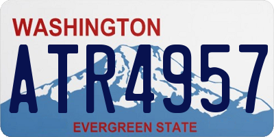 WA license plate ATR4957