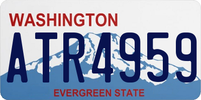 WA license plate ATR4959