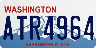 WA license plate ATR4964