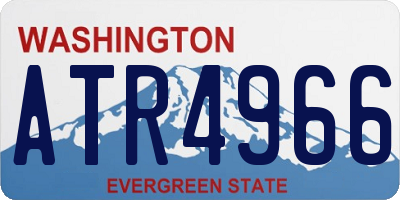 WA license plate ATR4966