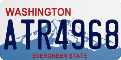 WA license plate ATR4968