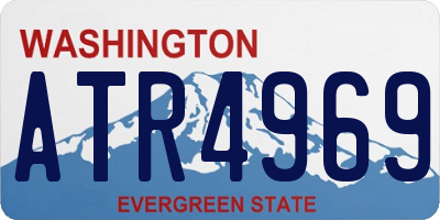 WA license plate ATR4969