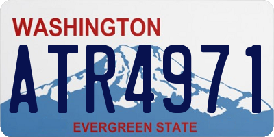 WA license plate ATR4971