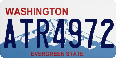 WA license plate ATR4972