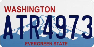 WA license plate ATR4973