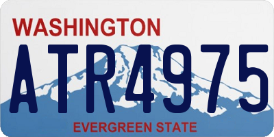 WA license plate ATR4975