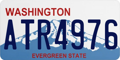 WA license plate ATR4976