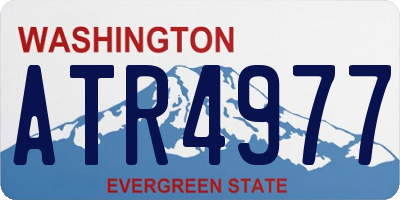 WA license plate ATR4977