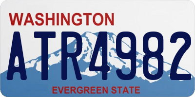 WA license plate ATR4982