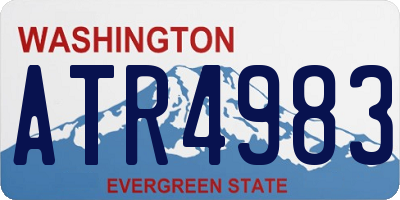 WA license plate ATR4983