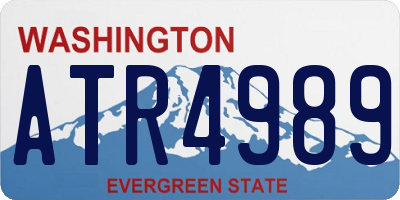 WA license plate ATR4989