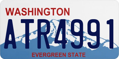 WA license plate ATR4991
